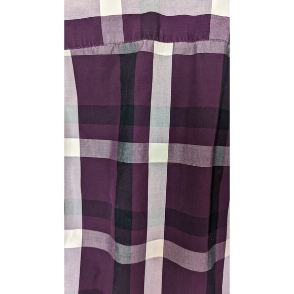 Bugatchi shaped fit men shirt check plaid print button down long sleeve size Med - Picture 4 of 11